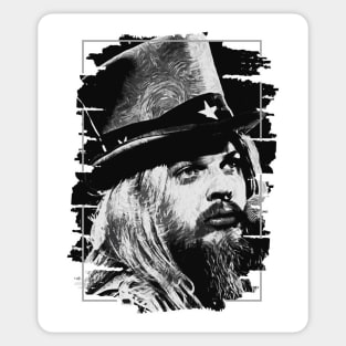 Leon Russell \\ Poster Art Sticker